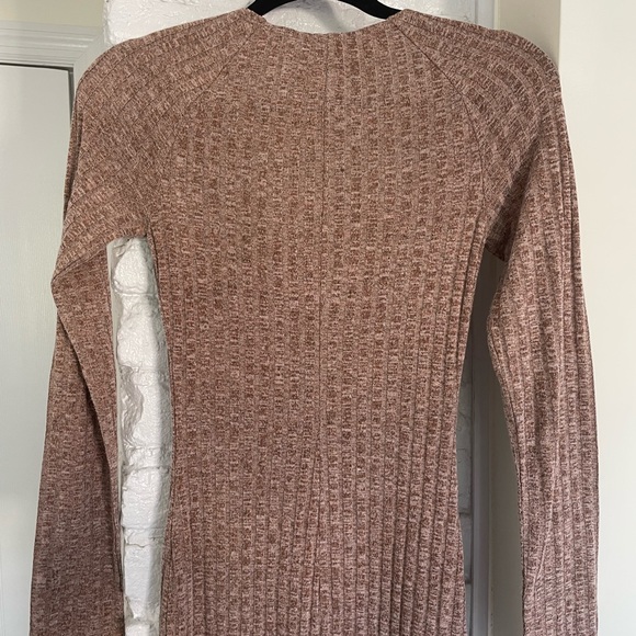 NWOT REFORMATION Lemon Dress - Heathered Cinnamon - Picture 6 of 16